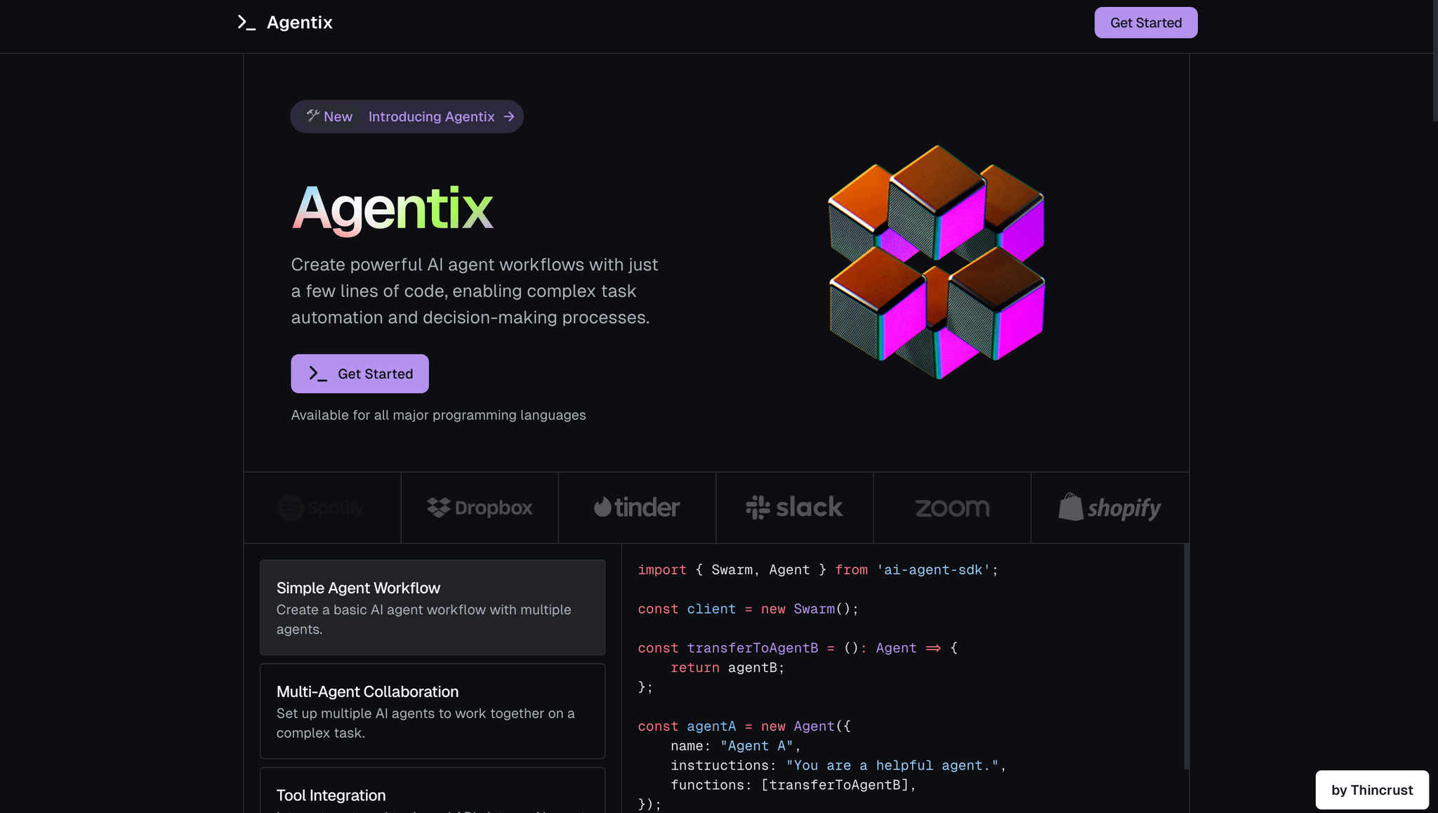 Agentix screenshot